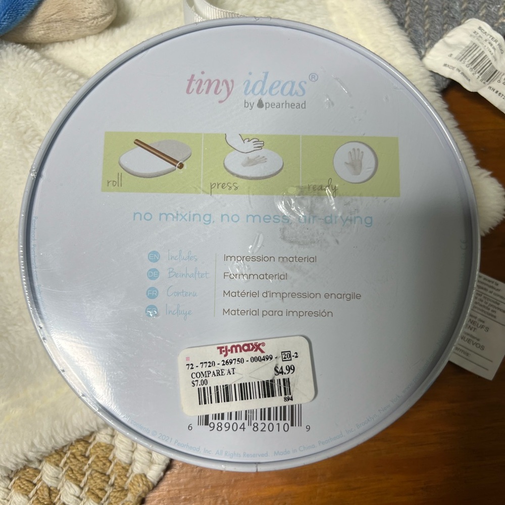 Baby's Print Kit with Cream Blanket - Picture 4 of 5